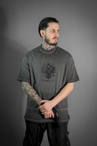 BRATUHA  -  KRIMINAL Grey T-Shirt
