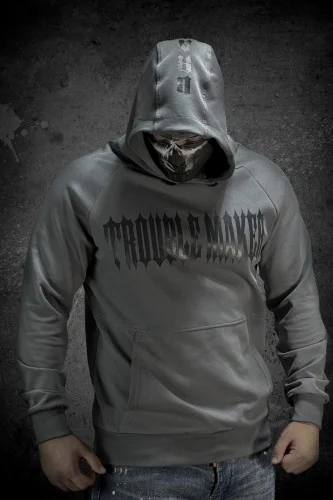 BRATUHA - TROUBLE MAKER Grey Hoodie